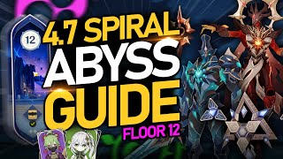 47 SPIRAL ABYSS Floor 12 Guide Best Teams Strategies amp TIPS  Genshin Impact [upl. by Nylesoy]