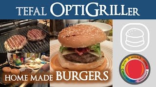 Home Made Burgers  Tefal OptiGrill Stufe durch [upl. by Naeerb726]