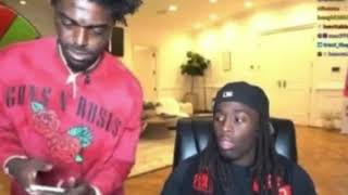 Kai Cenat responds to criticism over last nights stream with Kodak Black being extremely high [upl. by Arahat]