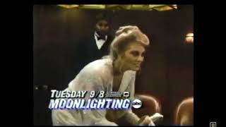 Moonlighting Promo for s02e03 quotMoney Talks Maddie Walksquot October 1985 [upl. by Heger604]