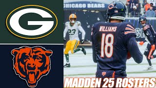 Caleb Williams l Packers vs Bears l Madden 25 Rosters l PS5 Simulation [upl. by Tratner901]