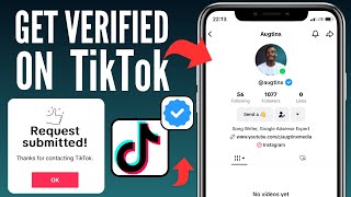 HOW TO GET VERIFIED ON TIKTOK… Request TikTok Verification [upl. by Florin]