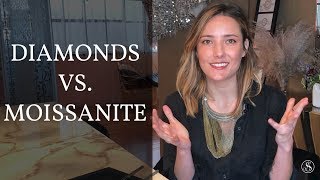 Diamonds vs Moissanite Whats the Difference [upl. by Nosnarb]