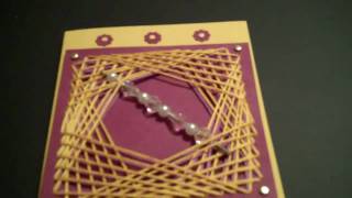 String Art Greeting Card  KreatesKards Tutorial [upl. by Lawan352]