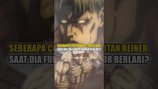 Kecepatan Armor Titan Reiner Jika Full Merah attackontitan shingekinokyojin reiner shorts [upl. by Eenahc]