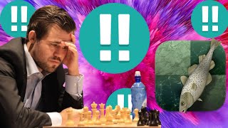 Brilliant Stockfish vs Magnus Carlsen chess game 18 [upl. by Nonnahc]