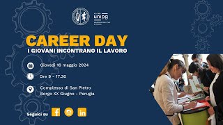 CAREER DAY  UNIPG 2024  SAVE THE DATE [upl. by Nesnar]