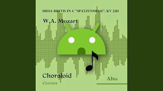 Missa brevis in C quotSpatzenmessequot KV 220 Credo Voice with metronome [upl. by Enila]