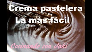 Crema pastelera chocolate ideal para rellenar tartas y todo tipo de postres [upl. by Carew]