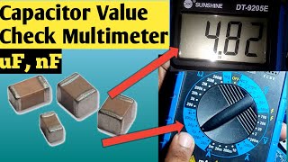 How To Check Smd Capacitor With Digital Multimeter  SMD Capacitor Value Check With Multimeter [upl. by Aniala893]