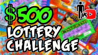 500 Lottery Ticket Challenge  Man Vs Youtube [upl. by Ellatsyrc]