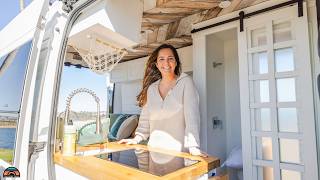 She Self Built Her Dream Tiny Home On Wheels  Unique Design [upl. by Avera183]