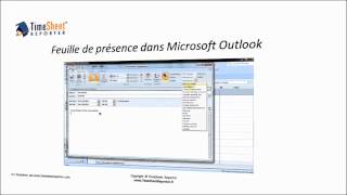 Feuille de présence dans Microsoft Outlook avec TimeSheet Reporter [upl. by Nelo]