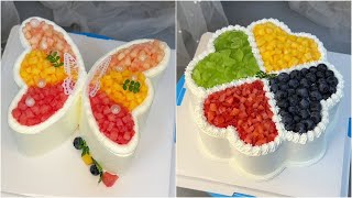 Beautiful FlowerShaped Cake Decorating Tutorial  Easy amp Creative Ideas [upl. by Heber]