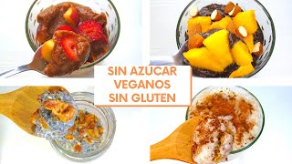 Postres SALUDABLES para Año Nuevo  SIN AZÚCAR VEGANOS SIN GLUTEN [upl. by Krystyna994]