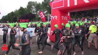 Age Group Swim Start 2013 Ironman CDA Coeur dAlene Idaho [upl. by Hallam]