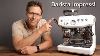 Breville Barista Express Impress Amazons Best Selling Integrated Tamper Espresso Machine [upl. by Atinuahs]