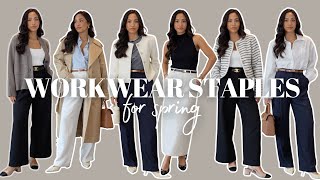 WORKWEAR STAPLES FOR SPRING  15 MINIMAL amp CHIC OFFICE OUTFITS LOOKBOOK [upl. by Hallette946]