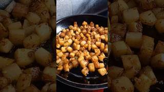 Potato Fry 🥔🤤 simplerecipe potatorecipe cookingathome [upl. by Durwin]