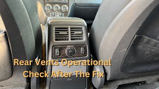 Mercedes ML500 W163 rear seat vents not blowing operation check [upl. by Wilbur]