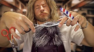 💈ASMR💈 most REALISTIC hipster barbershop haircut EVER [upl. by Eciryt]