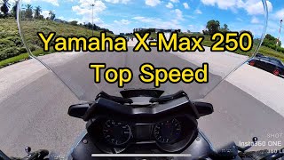 Yamaha XMax Top Speed  150 kmj Motor standard kilang [upl. by Rickert347]