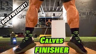 Intense 10 Minute At Home Calf Workout Bodyweight Finisher [upl. by Virgie788]