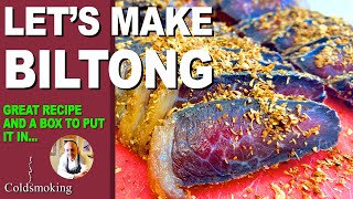 5 DAY Biltong  Full Tutorial  PLUS Building a Biltong BOX [upl. by Ydroj]