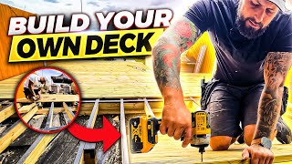 How To Build A Timber Deck amp Frame  Easy Step By Step DIY Guide [upl. by Hanforrd909]