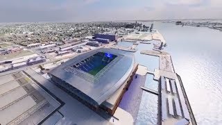 Evertons Bramley Moore Dock Stadium designs [upl. by Rein]