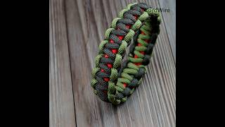 Cobra paracord bracelet with Copper Wire shorts [upl. by Rockafellow]