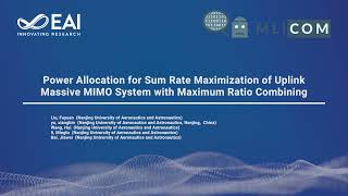 Power Allocation for Sum Rate Maximiz of Uplink Massive MIMO System with Maximum Ratio Combining [upl. by Iaoh]