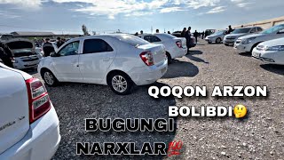 30 OKTYABR COBALT JENTRA NARXLARI QOQON MASHINA BOZORI VARTANTGA 2500 ga 2024 [upl. by Bourgeois]