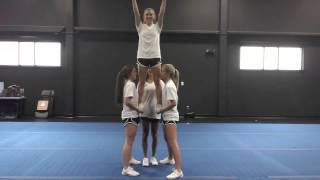 Basic Cheerleading Stunt Progression Gut Stand [upl. by Vern215]