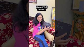 Closest To 3 Sec Challenge 🤩  CUTE SISTERS SHORTS relatable shorts funny [upl. by Nive]