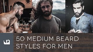 50 Medium Beard Styles For Men [upl. by Jasen]