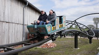 Jaderpark und der ZiegelBlitz  Warteschlange Gestaltung und Achterbahn von außen [upl. by Teena]