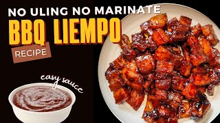 BBQ Liempo NO ULING NO MARINATE  Pimp Ur Food  Tipsy D [upl. by Llenrad212]