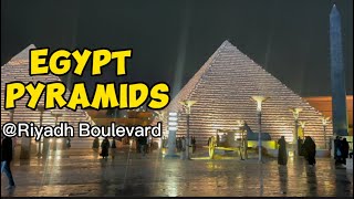 EGYPT RIYADH BOULEVARD  EXPLORING 2024riyadhboulevard egypt pyramidmeditation [upl. by Orlanta]