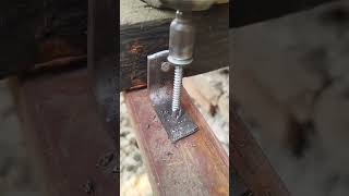 Wooden purlins fitted to metal raftersshortvideo [upl. by Eisac]