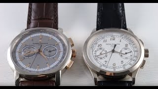 VERSUS Vacheron Constantin Patrimony Traditionnelle Chronograph vs Patek Philippe Chronograph [upl. by Blankenship694]