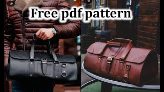 pdf Pattern for leather travel bagone of the beautiful bag [upl. by Goer]