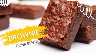 BROWNIE com massa pronta DONA BENTA sem leite 😱 [upl. by Annahaj]