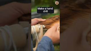 Handmade Wooden Hand Drill Simple Aesthetic and Incredibly Useful [upl. by Etnoved]