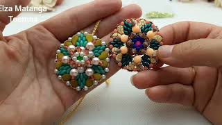 Diy video tutorial TOAMNA pendente pendant perle paisly [upl. by Weintrob511]