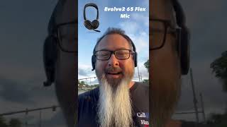 Jabra Evolve2 65 Flex Mic Test Outdoors [upl. by Primrose]