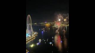 Address Beach resort JBR Dubai Fireworks show in Bluewaters [upl. by Hamo]