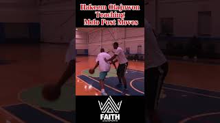 Hakeem Olajuwon Schools Carmelo Anthony in Epic Post Moves Masterclass nba basketball sports [upl. by Aseral]