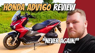 Honda ADV 160 REVIEW  NEVER AGAIN  The Crowns Vlog [upl. by Giguere]