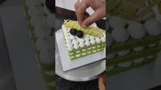 pistachio layer cake decoration ideas pistachio cakedecoration shots ytshorts viral [upl. by Karmen951]